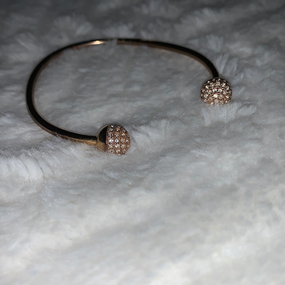 Fossil rose gold studded bracelet
